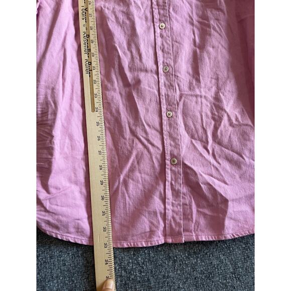 Nic + Zoe Small Shirt Tunic Summer Day Button Down Pink - Picture 5 of 9